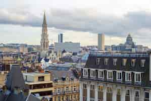 Free photo view of brussels