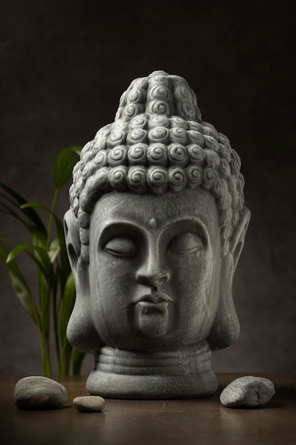 Free Photo view of buddha statuette for peace and relaxation