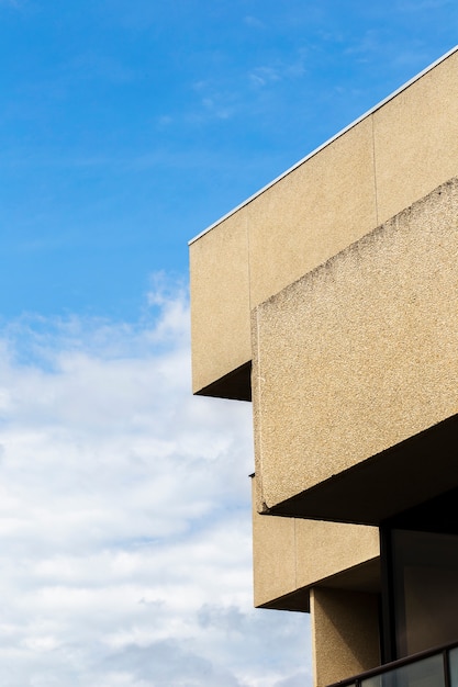 Free photo view of building with coarse plaster surface