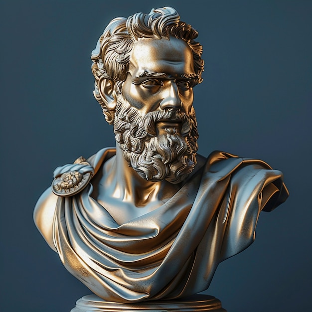 Free Photo view of bust figure from ancient greece