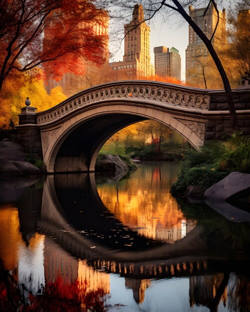 View of central park in new york city