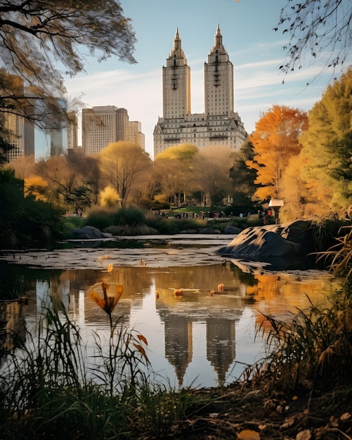 View of central park in new york city