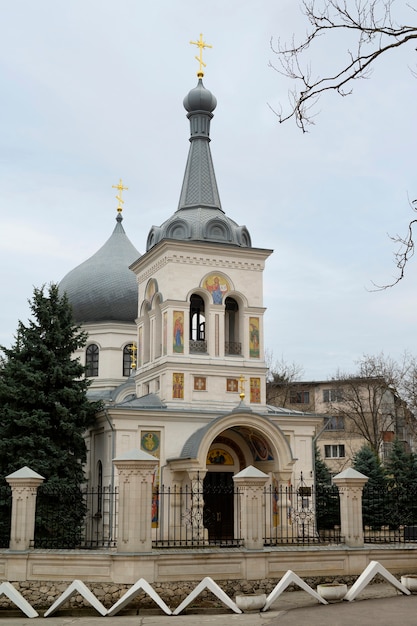 View of church architectural elements