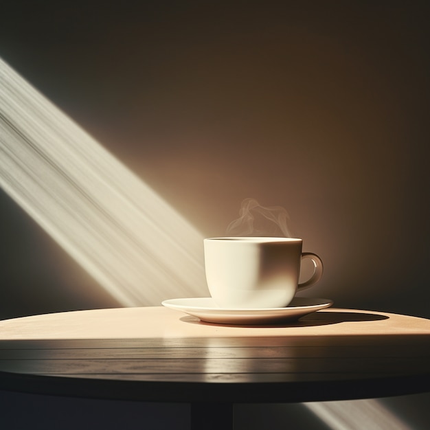 Free photo view of coffee cup