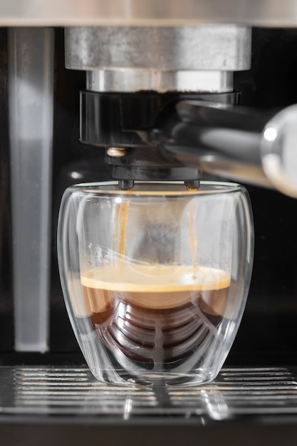 View of coffee machine