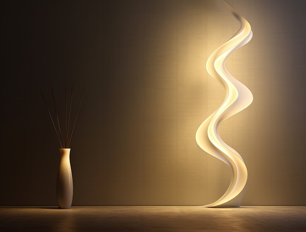 Free photo view of contemporary photorealistic lamp