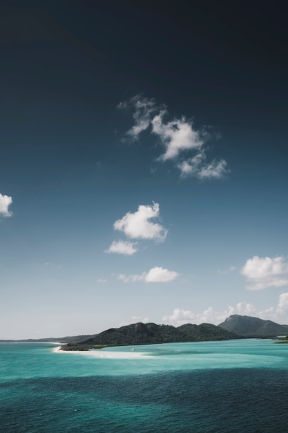 Free Photo view of a crystal clear blue sea