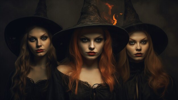 View of daunting witches