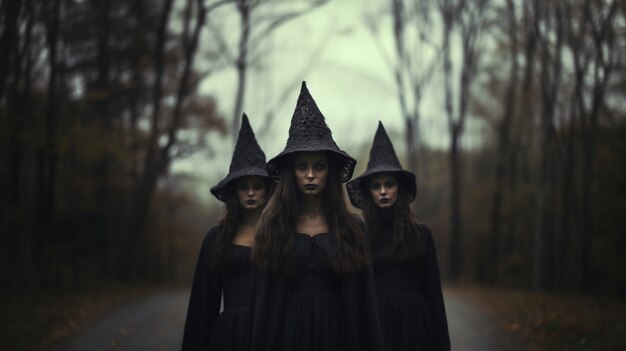 View of daunting witches