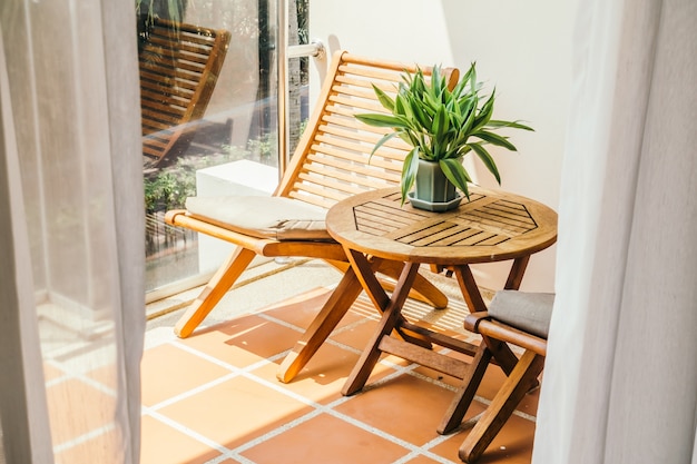 view decoration chairs terrace house