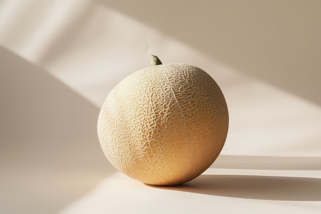 Free photo view of delicious and healthy cantaloupe melon