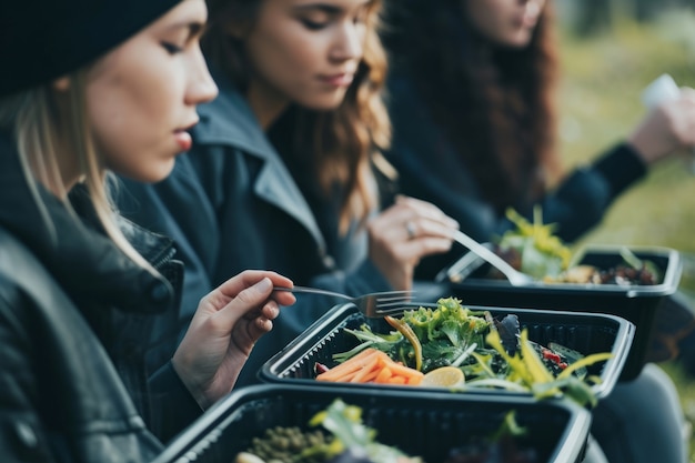 Free photo view of delicious ready-to-eat meal