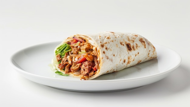 Free Photo view of delicious shawarma dish