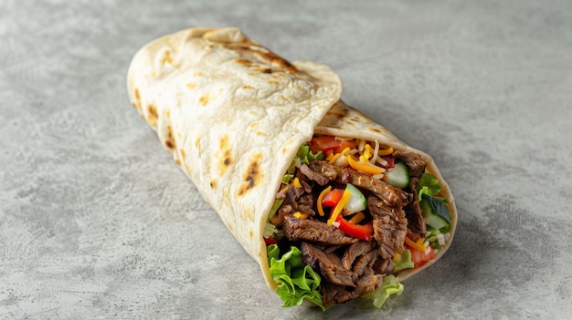 Free Photo view of delicious shawarma dish