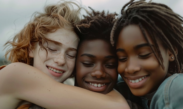 View of diverse adolescents practicing health and wellness activities for themselves and their community