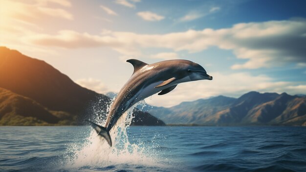 View of dolphin swimming in water