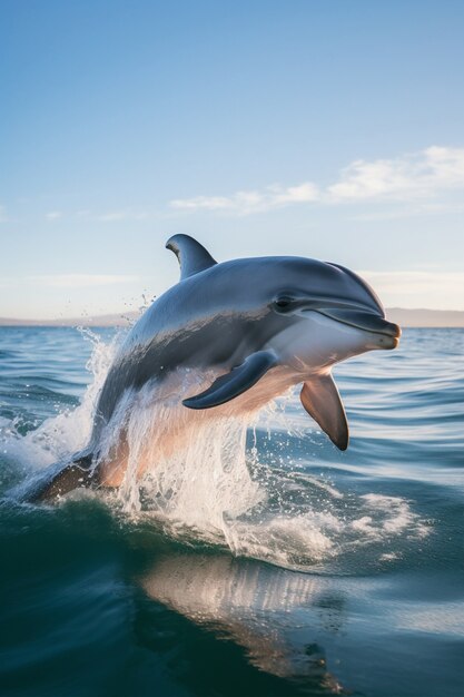 View of dolphin swimming in water