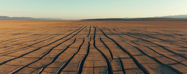 Free photo view of dry and parched soil in nature