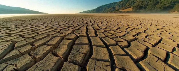 Free photo view of dry and parched soil in nature