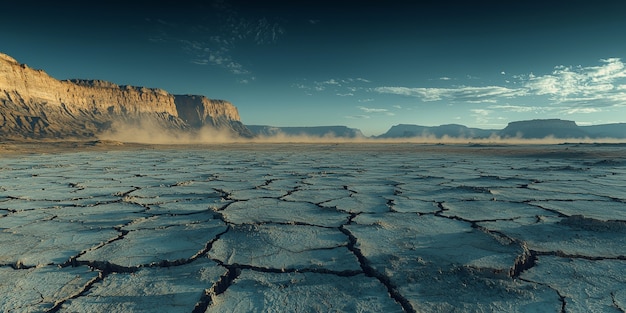 Free photo view of dry and parched soil in nature