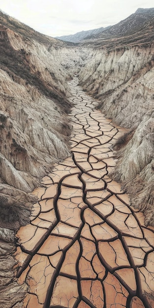 Free Photo view of dry and parched soil in nature