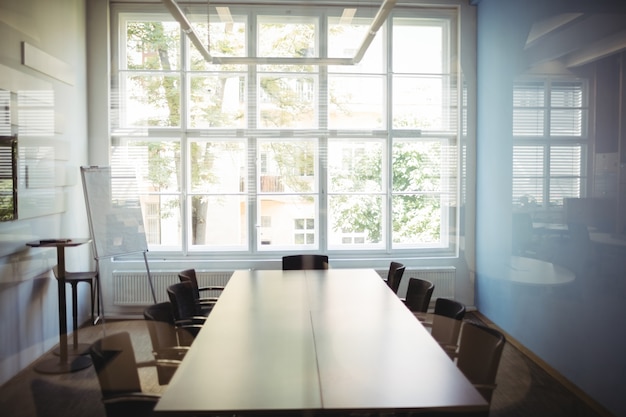 View of empty conference room