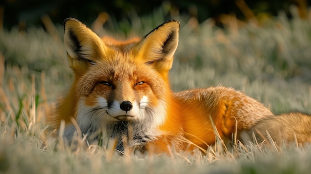 Free Photo view of fox in nature with lots of details