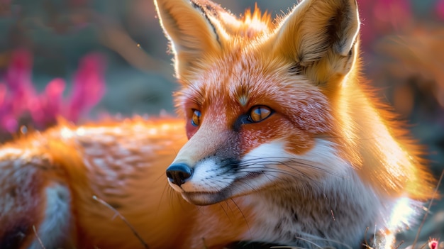 Free Photo view of fox in nature with lots of details