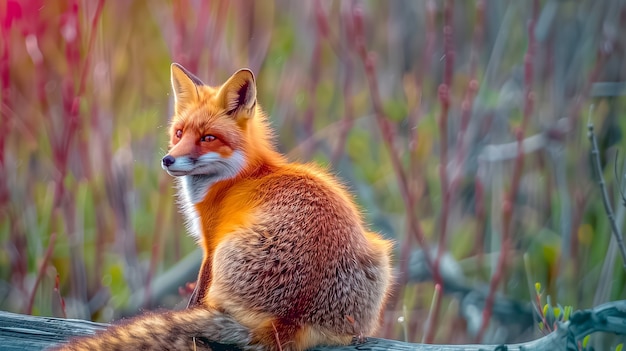 Free Photo view of fox in nature with lots of details