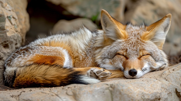 Free Photo view of fox in nature with lots of details