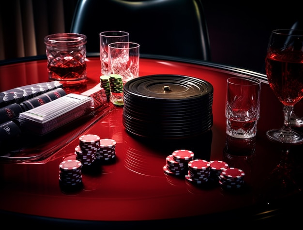 View of game and gambling table at a casino