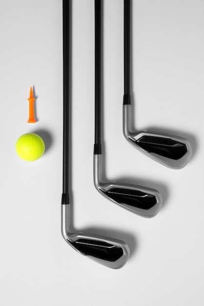 Free photo view of golf sport equipment