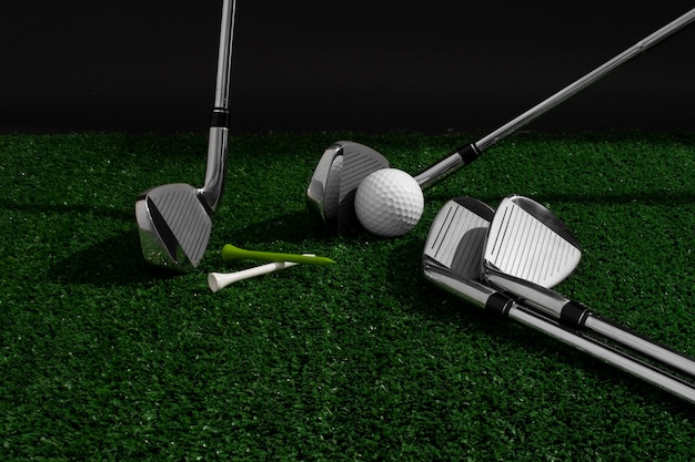 View of golf sport equipment