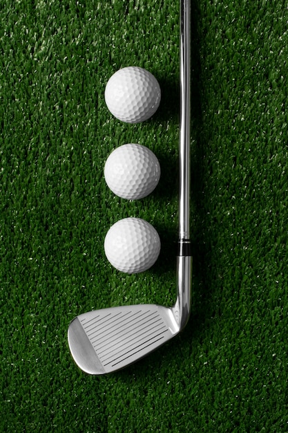 View of golf sport equipment