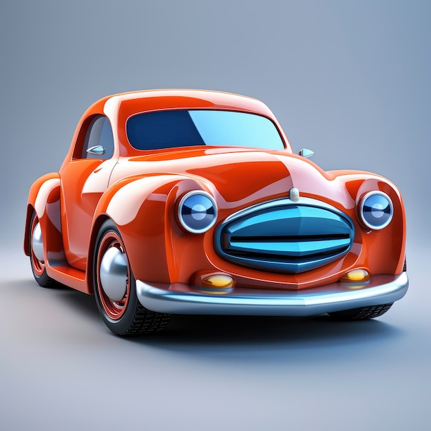 Free Photo view of graphic 3d car