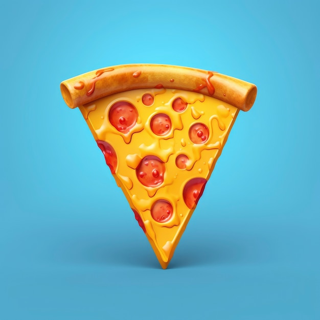 Free photo view of graphic 3d pizza