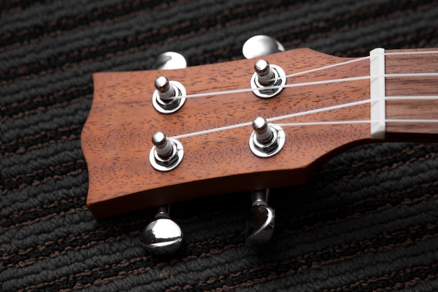 Free photo view of guitar in musical instruments store