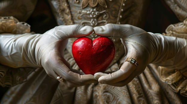 Free photo view of hands with heart shape to represent affection