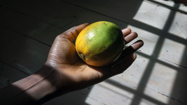 View of healthy and fresh maracuja fruit