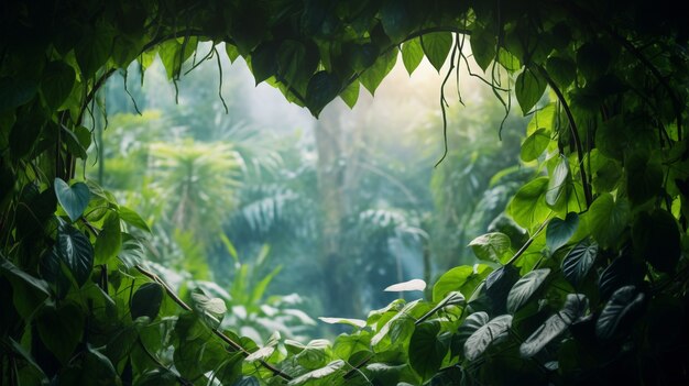 View of heart shape made of leaves and vegetation