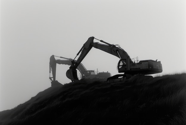 Free Photo view of heavy machinery used in the construction industry