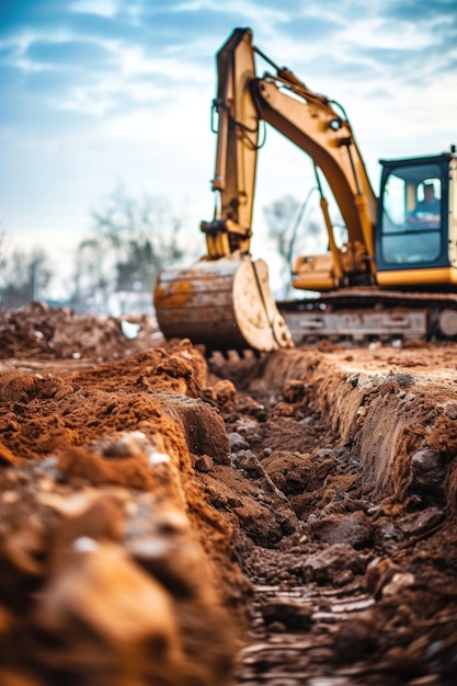 Free Photo view of heavy machinery used in the construction industry