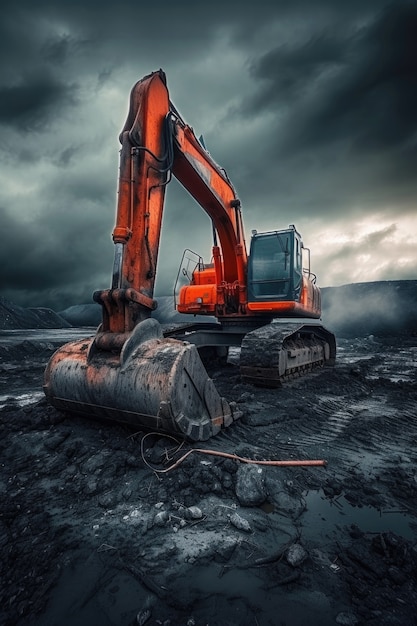 Free photo view of heavy machinery used in the construction industry