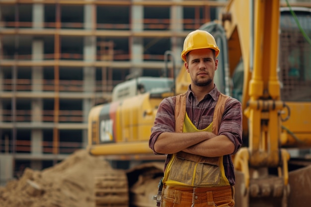 View of heavy machinery used in the construction industry