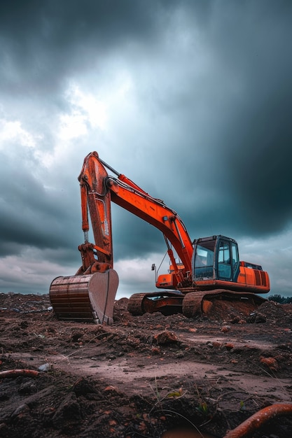 Free photo view of heavy machinery used in the construction industry