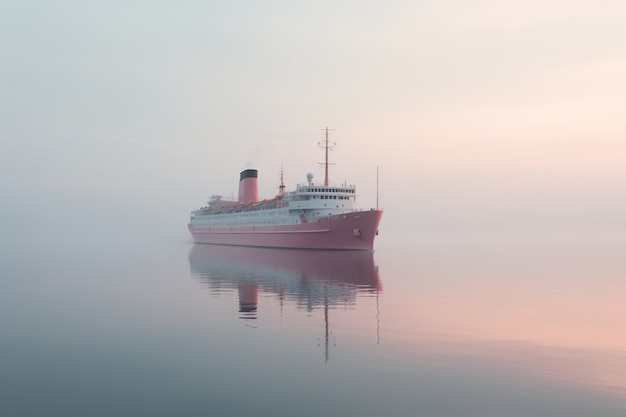 Free Photo view of large ship on water