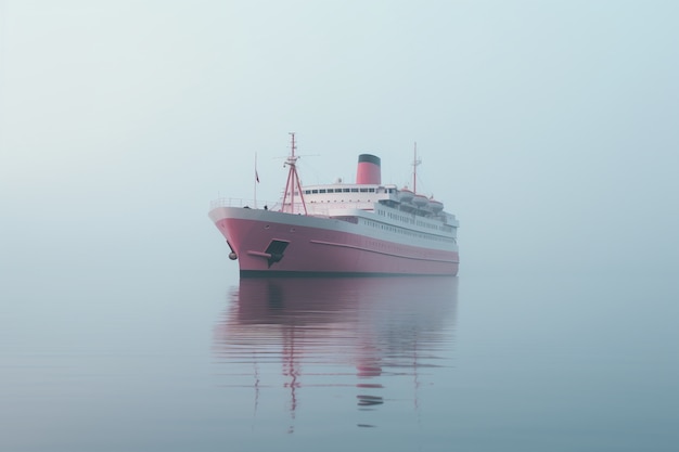 Free Photo view of large ship on water