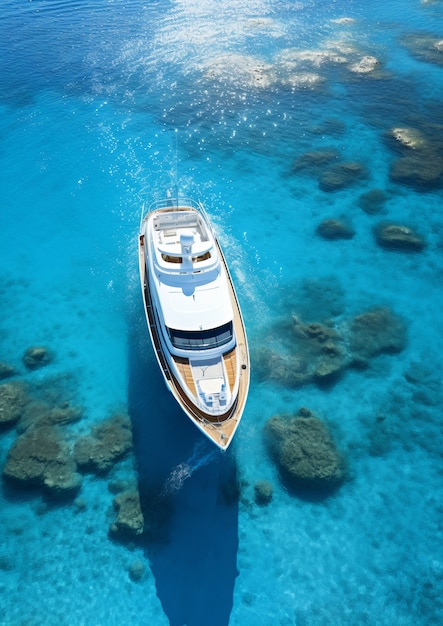 View of luxurious cruise ship