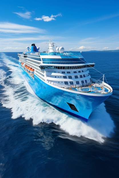 Free Photo view of luxurious cruise ship