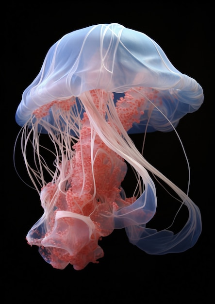 View of majestic jellyfish in the ocean